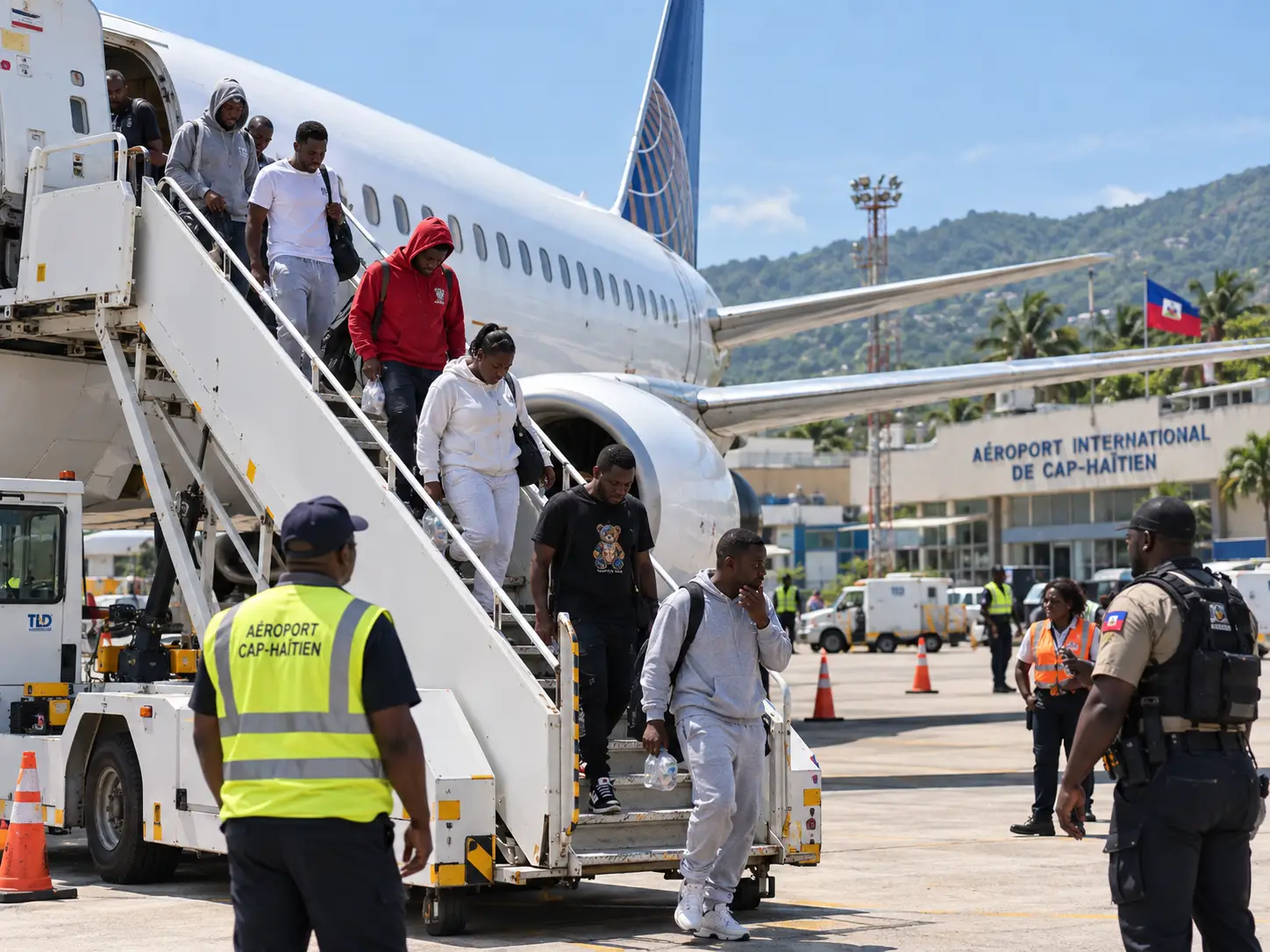 Passengers arriving at Cap-Haïtien International Airport